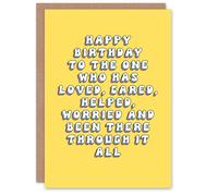 Artery8 Birthday Card Been There Through All For Her Gran Sister Niece Daughter Wife Woman Greeting Card