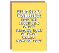 Artery8 Birthday Card Getting Older Memory Loss Fun Funny Happy Joke Humour For Her Gran Sister Niece Daughter Wife Woman Greeting Card