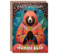 Artery8 Birthday Greeting Card Happy Birthday Momma Bear For Mum