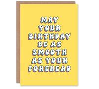 Artery8 Greeting Card May Day Be Smooth As Your Forehead Botox Funny For Her Woman Wife Gran Mum Sister Birthday Card