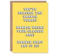 Artery8 Greeting Card Reached The Wonder Years Funny Old Age Joke For Her Woman Wife Gran Mum Sister Birthday Card