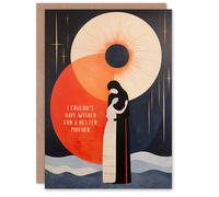 Artery8 Women's Mother's Day Greeting Card Birthday Hug Couldn't Wish for Better From Daughter For Mum in Dark Grey Artery8 Dark Grey