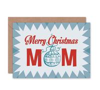 Artery8 Women's Xmas Merry Bauble Present Christmas Mother Mom Card Artery8 Multicolor