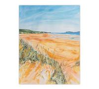 Artery8 Woolacombe Beach Seaside Landscape Watercolour Bathroom Toilet Large Wall Art Poster Print Thick Paper 18X24 Inch