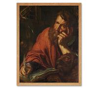 Artery8 Wtewael Saint Mark Evangelist Painting Art Print Framed Poster Wall Decor 12x16 inch