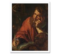 Artery8 Wtewael Saint Mark Evangelist Painting Art Print Framed Poster Wall Decor 12x16 inch