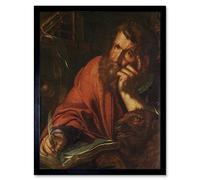 Artery8 Wtewael Saint Mark Evangelist Painting Art Print Framed Poster Wall Decor 12x16 inch