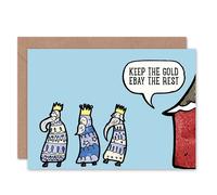 Wee Blue Coo CARD GREETING CHRISTMAS XMAS NATIVITY THREE KINGS HUMOUR