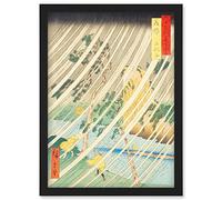 Artery8 Yamabushi Valley Mimasaka Province Utagawa Hiroshige Japanese Woodblock Artwork Framed Wall Art Print A4