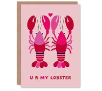 Artery8 You Are My Lobster Cute Romantic Illustration Personalised Valentine's Day Card