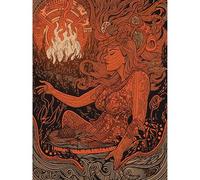 Artery8 You Light my Fire The Temptress Concept Art Extra Large XL Wall Art Poster Print