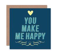 Artery8 You Make Me Love Heart Anniversary Love Valentines Card Artery8 Multicolor