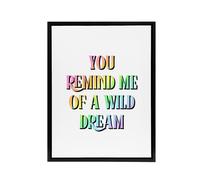 Artery8 You Remind Me Of A Wild Dream Bright Colourful Framed Canvas Art Print | Size: W24" x H32" Artery8 Multicolor W24" x H32"