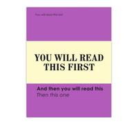 Artery8 You Will Read This First Purple Simple Modern Wall Art Print 12X16"