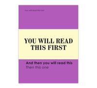 Artery8 You Will Read This First Purple Simple Modern Wall Art Print | Size: W18" x H24" Artery8 Purple W18" x H24"