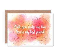 Artery8 You're My Best Friend Lyrics Friendship Card Artery8 Multicolor