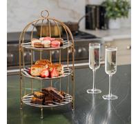 Artesa 3 Tier Afternoon Tea Cake Bird Cage Stand - 42cm