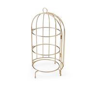 Artesà 3 Tier Afternoon Tea Cake Bird Cage Stand, Copper Serving Platter to Display Cakes, Sandwiches or Appetisers, 22cm x 42cm, Gold