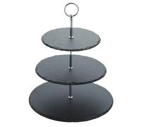 Artesa Appetiser Slate 3 Tier Serving Stand / Cake with Carry Handle