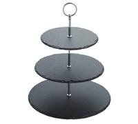 Artesa Appetiser Slate 3 Tier Serving Stand 3 Tier Black