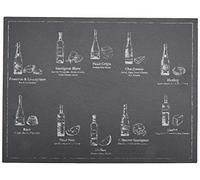 Artesà End Grain Oval-Shaped Wooden Cheese Board / Serving Platter with Brass-Effect Handle, 32 x 20.5 cm (12.5" x 8")