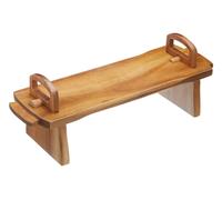 Artesa Large Acacia Wooden Serving Board with Stand and Handle 37 x 12 13 cm