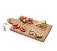 Artesà Mango Wood Cheese Board/Antipasti Serving Board with 'EAT' Lettering, Food Sharing Platter for Sandwiches, Antipasti, Starters and Dinner Parties, 38 x 20.5 cm - Wooden