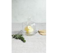 Artesà Mini Glass Serving Cloches for Serving Butter, Spread or Cheese, Set of 2, 9 x 9.5cm - Clear - Glass - Butter Dishes