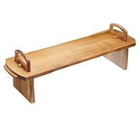 Artesa Raised Wooden Serving Platter, Rustic Acacia Wood Design, Collapsable for Flat Storage, 52 x 15 x 17 cm, Brown