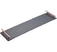 Artesa Serving Platter Slate with Copper Coloured Handles, Gift Boxed Artesa Multicolor