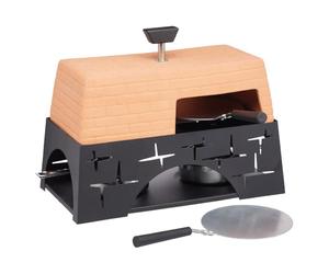 Artesà Table Top Pizza Oven in Gift Box, For Mini Pizzas and Garlic Breads, 27 x 15 x 22cm, Terracotta and Metal
