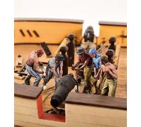 Artesanía Latina Set of 10 Naval Gunners Figures 1700-1815, Metal, Scale 1:48, Model 22906F, 20-25 mm, Unpainted