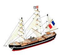 Artesanía Latina - Wooden Boat Model - Easy Kit French School Ship, Belem - Model 17001, 1:160 Scale - Models to Assemble - Beginner Level