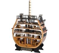 Artesanía Latina - Wooden Ship Model Kit - British Vessel, Section HMS Victory Trafalgar 1805 - Model 20500, Scale 1:72 - Models to Assemble - Beginners Level