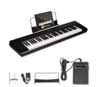 Artesia 61 Keys Portable Digital Piano Keyboard with Semi-Weighted Full Size Keys, Beginner Set with Sustain Pedal, Music Stand and Melodic Piano Lessons