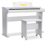 Artesia FUN-1 61-Key Childrens Digital Piano with Bench and Headphones - White