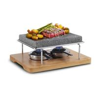 Artestia Hot Stone Steak Cooking Set, Natural Volcanic Stone Grill Plate, Restaurant-Style Tabletop Steak Searing with Natural Stone, 2 Burners, Indoor Personal Cooking Experience