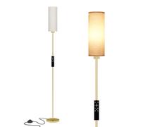 ARTETHYS Floor Lamp, Floor Lamps for Living Room, Standing Tall Lamp with LED Bulb, Standard Modern Lamps with Remote and 3 Colour Temperature, Gold