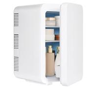 ARTETHYS Mini Fridge for Bedrooms 10L Small Car Fridge Mini Refrigerator with System Cooler and Warmer for Home Office, 220V AC/12V DC, White