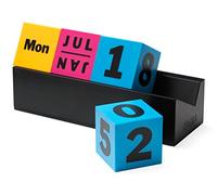 arteum - Perpetual Calendar, Cubes (Colors) - Multicolor