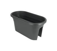 ARTEVASI Balcony Planter VENEZIA - Anthracite Gray - 30 x 60 x H 27 cm - 18L
