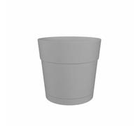 Artevasi Capri Wide Pot with Water Reserve, 40cm, Light Grey