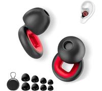 Artevive Moto Earplugs - 27 Db Ultra-Comfy Reusable Noise-Reducing Ear Protection for Motorcycle, Sleep & Focus - Red (1 Pair)