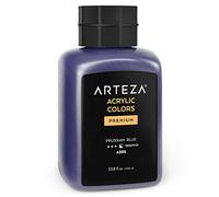 ARTEZA Acrylic Paint, A505 Prussian Blue, 33.8 fl oz, 1000ml Jar, Opaque, Quick-Drying, Acrylic Paints for Painting on Canvas and Wood