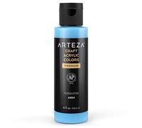 Arteza Craft Acrylic Paint, A504 Turquoise, 118 ml Bottle, Water-Based, Blendable, Outdoor Craft Paint for Art & DIY Projects on Glass, Wood, Ceramics, Fabrics, Paper & Canvas