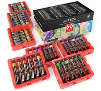 ARTEZA Gouache Paint, 0.4oz/ 12ml, Set of 60, Assorled Colour