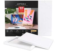 ARTEZA Mixed Media Paper Foldable Canvas Pad, 8x11 Inches, 20 Sheets, DIY Frame, Heavyweight Multimedia Paper, 228 lb, 370 GSM, Acid-Free, Art Supplies for Painting & Mixed Media Art