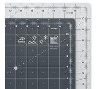 Arteza Self Healing Rotary Cutting Mat, 12" x 18", with Grid & Non Slip Surface for Fabric, Paper, Vinyl, Plastic, Eco Friendly, Durable & Flexible, Great for Crafts, Quilting, Sewing, Scrapbooking