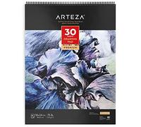 Arteza Spiral Bound Drawing Pad, Heavyweight Paper with Micro-Perforation, 46 x 61 cm, 120gsm, 30 Sheets