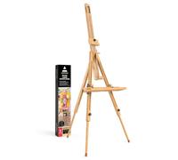 Arteza Wooden Easel Stand, 37.4 x 39.4 x 78.3 Inch Tripod Art Display Stand for Adults, Adjustable Canvas Holder, Steel Fittings, for Painting & Displaying Artwork
